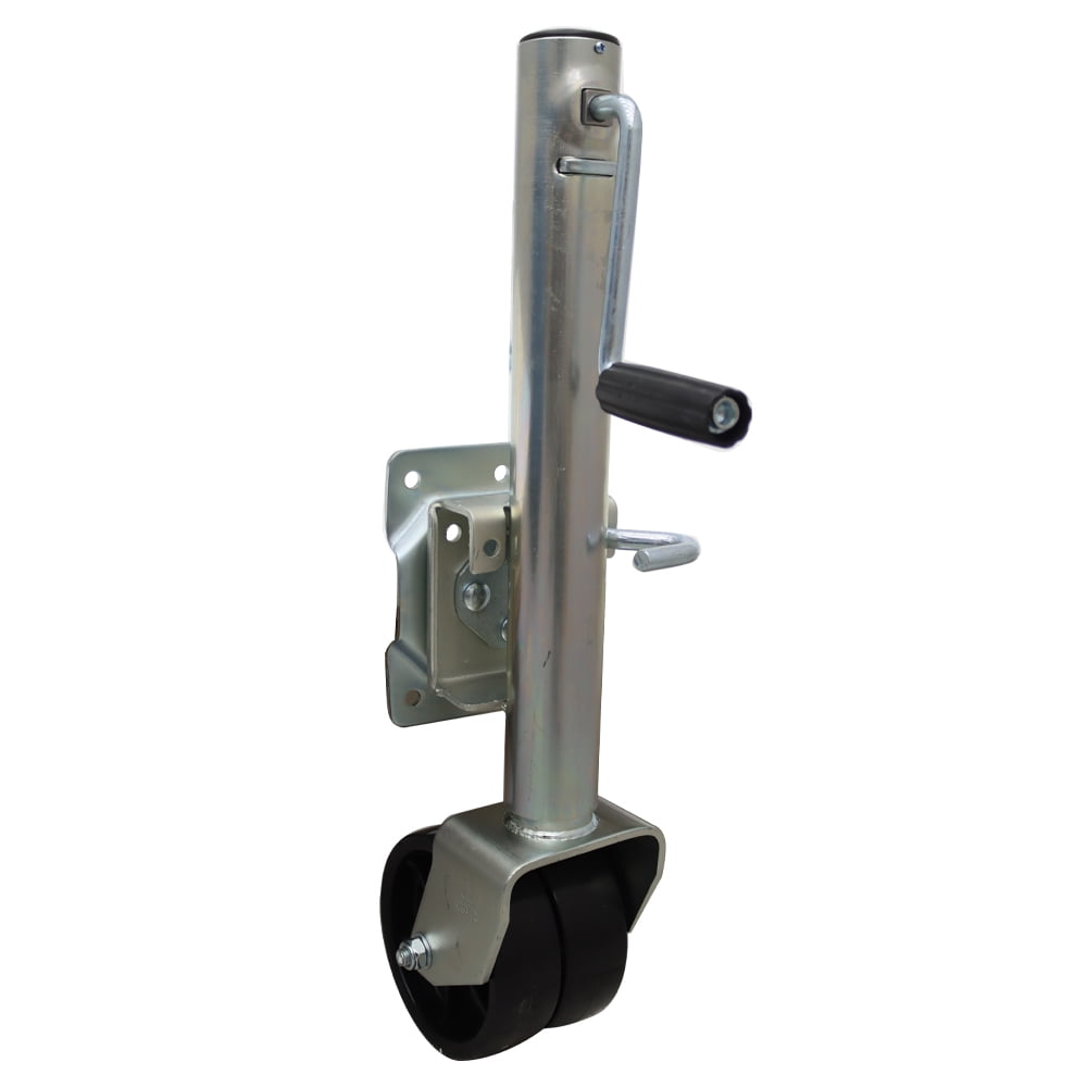 1500lb RV Trailer Jack 6” 2 Wheels Yacht Trailer Stand Guide Wheel Jack Lifting Height 9.8"