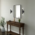 thumbnail image 3 of Livex Lighting Copenhagen 2-Light Metal ADA Wall Sconce in Black, 3 of 15