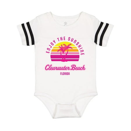 

Inktastic Summer Enjoy the Sunshine Clearwater Beach Florida in Pink Gift Baby Boy or Baby Girl Bodysuit