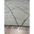 thumbnail image 4 of EORC Beige Hand Knotted Wool Traditional Modern Moroccan Rug, 8' x 10', 4 of 7