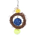 thumbnail image 3 of Bird Biting Toy, Swing Rings Non- Playing Bird Toy Rattan Hoop Bird Swing Toy, For Parrots Pets, 3 of 8