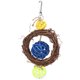 thumbnail image 3 of Aro de ratán Sepaktakraw seguro y no tóxico, colgante para morder, masticar, juguete para pájaros, anillos oscilantes, suministros para loros, accesorio, 3 of 5