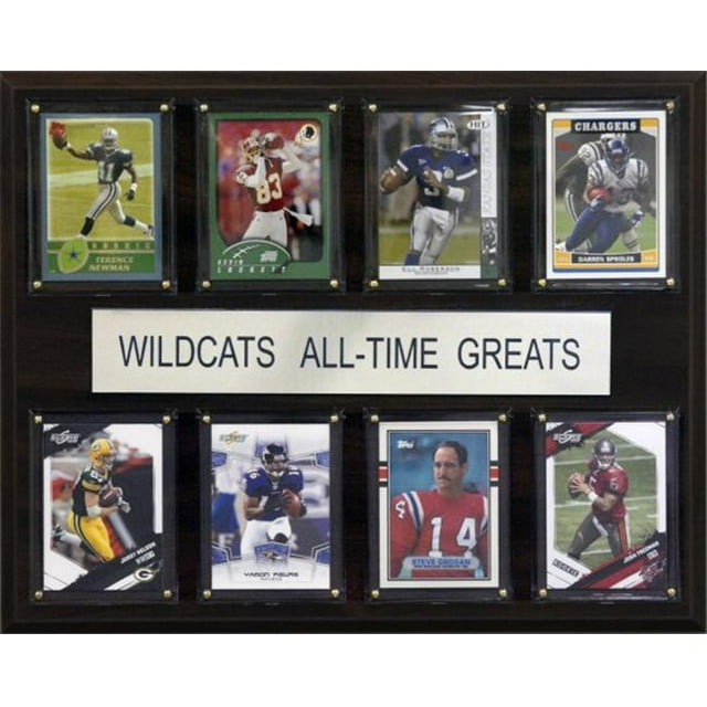 C & I Collectables 1215ATGKSTWC NCAA Football Kansas State Wildcats All-Time Greats Plaque