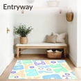thumbnail image 3 of ODIKA 8'x10' Machine Washable Non-Slip Area Rug, Educational Letter and Number Puzzle with Cheerful Pastel Palette High Traffic Rug, Blue, 687474, 3 of 5