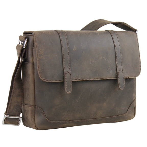 Vagarant Traveler Medium Full Grain Leather Messenger Bag LM32.DS