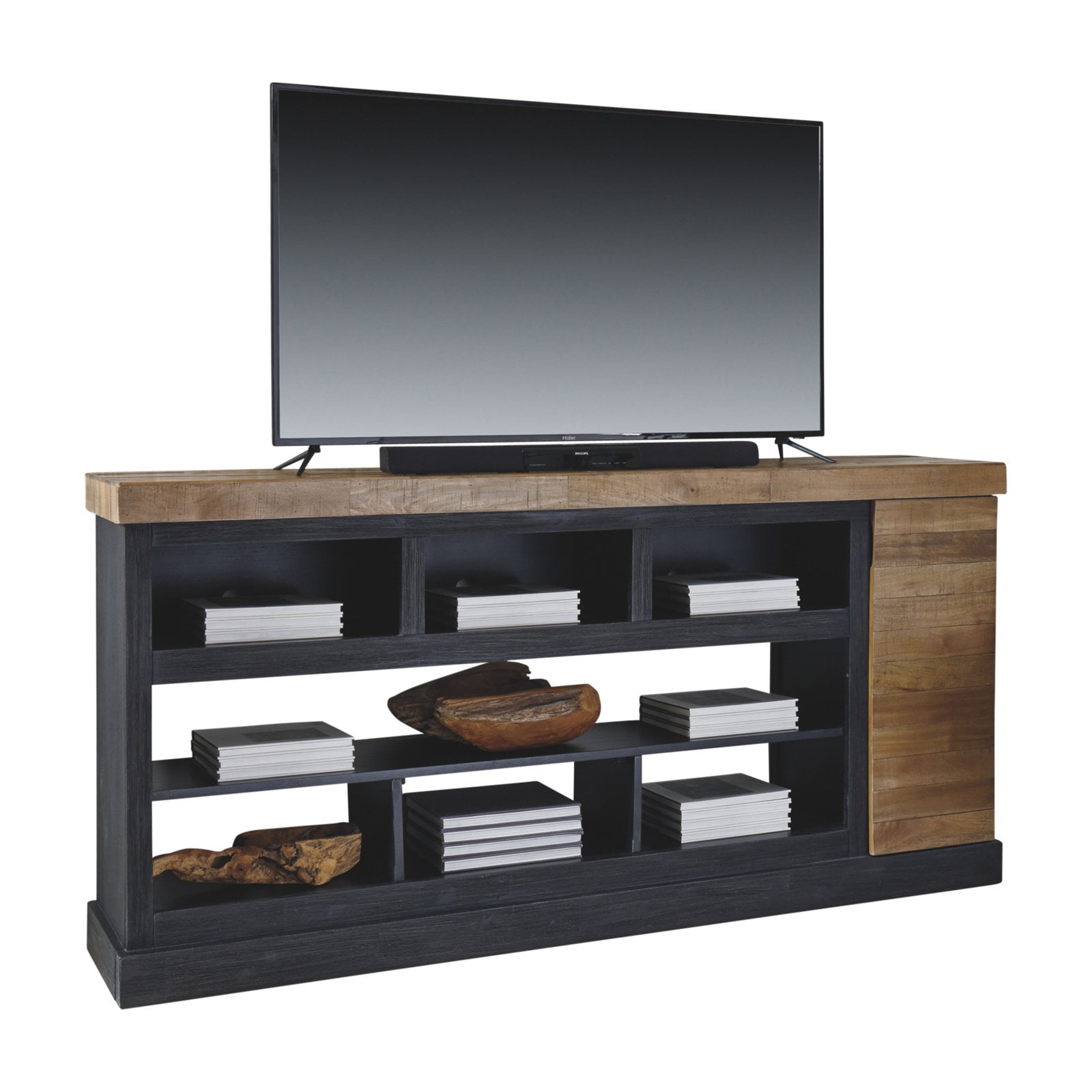 Signature Design By Ashley Tonnari Tv Stand Black Brown Com