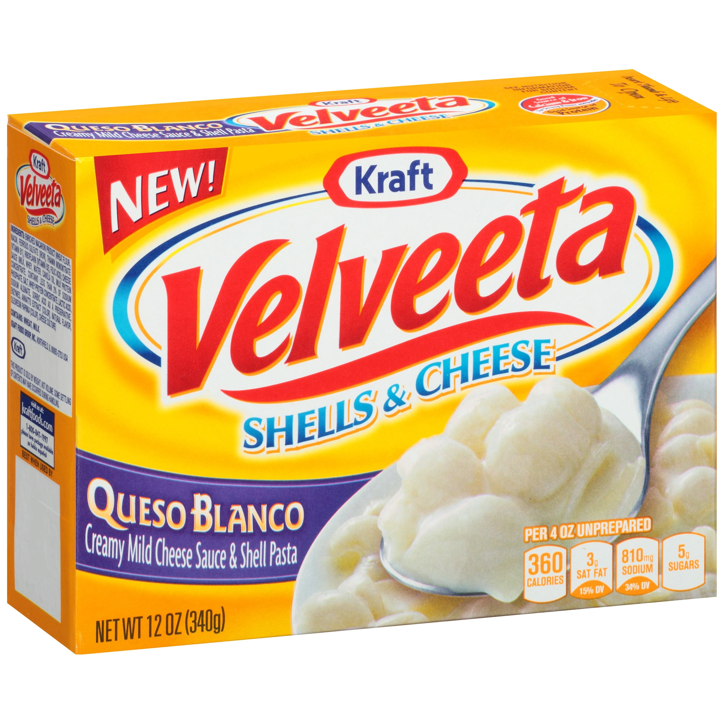 Kraft Velveeta Queso Blanco Shells & Cheese, 12 oz by Kraft Heinz Foods Company