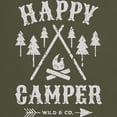 thumbnail image 3 of CafePress - Happy Camper T Shirt T Shirt - Men's Classic Graphic Cotton T-Shirt, 3 of 4