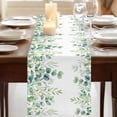 thumbnail image 3 of Table Runners 72 Inches Long Dress Scarves, Green Eucalyptus Leaves Farmhouse Kitchen/Dining Table Runner, Coffee Tablerunners, Watercolor Spring Summer Botanical 18x72 Inch, 3 of 9