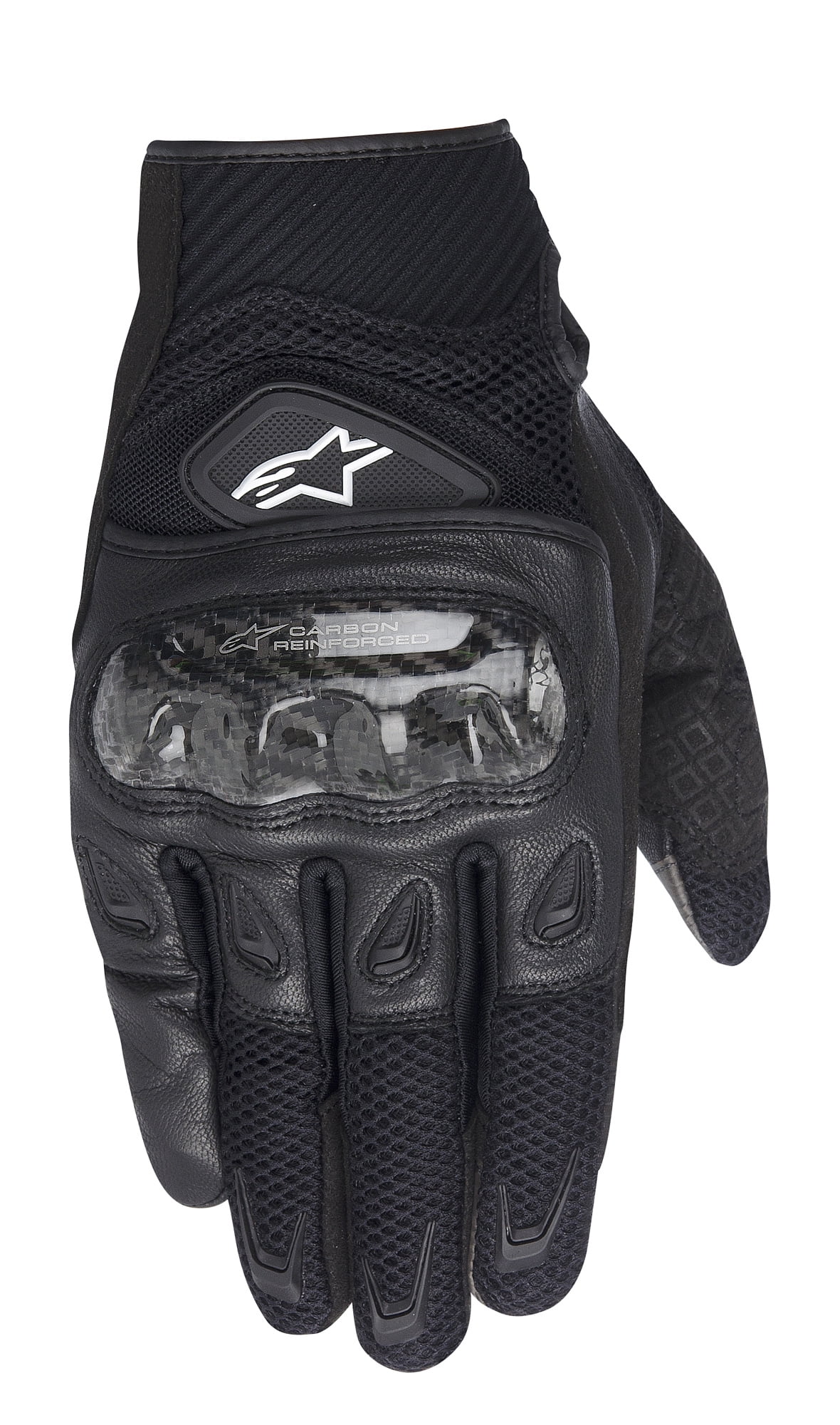 Alpinestars SMX2 Air Carbon Motorcycle Gloves Black 3XL