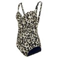 thumbnail image 3 of Regatta Womens Sakari Leopard Print Tummy Control One Piece Bathing Suit, 3 of 4
