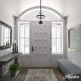 thumbnail image 3 of Hunter - Belltown 4-light Natural Black Iron, Medium Size Pendant Light, Dimmable, Transitional Style, Urn Shaped, for Bedrooms, Dining, Living Rooms - 19313, 3 of 8