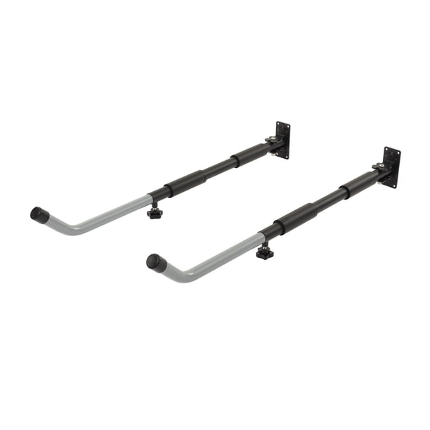 COR Surf Support Mural Ou Plafond Pour Planche à Pagaie SUP - Acier Galvanisé, Mousse EVA, Charge Max 22 Kg, Noir