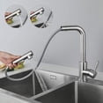 thumbnail image 2 of 360° Rotating Kitchen Sink Tap, Brushed Stainless Steel Kitchen Tap, Sink Mixer With Removable Aerator, 2 of 5