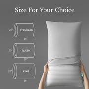 Hotel Grand Luxury Feather Down Pillows Standard Size Set of 2 Pack Hypoallergenic Medium Firm Pillows