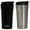 Black & Stainless Steel, variant on MIRA 12oz Insulated Coffee Travel Mug, Stainless Steel with Screw On Flip Lid, Pearl Blue