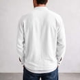 thumbnail image 6 of XuJwPNcy Men Long Sleeve Linen Shirts Casual Mock Neck Button down Tops Fall Beach Vacation Shirts(White,X-Large), 6 of 7