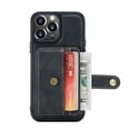 thumbnail image 5 of SaniMore for iPhone 14 Pro Max 6.7" Magnetic Clasp Detachable Wallet Case, Premium PU Leather Case with Card Slot Shockproof Protective Case for iPhone 14 Pro Max Women Men, Black, 5 of 8