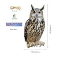 thumbnail image 3 of Cqxid Hibou Déserreur Oiseau Effrayer Plat Jardin Épouvantail Leurre Ruban Réfléchissant, 3 of 4