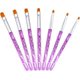 thumbnail image 1 of Pincel para uñas de gel UV, 7 piezas, pincel acrílico para uñas, pincel para decoración de uñas, pincel para pintar uñas, juego de diseño para arte de uñas, 7 tamaños Sincero Electrónica, 1 of 5