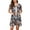 Black Apricot, variant on Women's Short Sleeve Duster Robe Summer Sleepwear Short Full Zipper House Coat Comfy Soft Stretchy Lightweight Zip Up Housecoat w/ Pockets Leopard 4-6