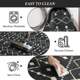 thumbnail image 6 of SONORO KATE 3'×5' Washable Area Rug for Living Room, Moroccan Non-Slip Soft Carpet for Bedroom Dining Room Office, Carbonblack, 6 of 8
