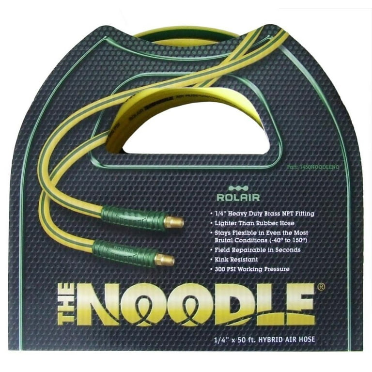 Rolair 3/8 In. X 100 Ft. Noodle Air Compressor Hose (Incl. 1/4In  Coupler/plug) 