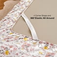 thumbnail image 4 of Floral Queen Sheet Set Pieces Grey and Yellow Flower Bed Sheet Soft Breathable Brushed Microfiber Bedding Sheets & Pillowcases Wrinkle Fitted Sheets with Deep Pocket for Qu, 4 of 7
