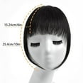 thumbnail image 2 of Natural Air Forehead Design Wig With Sideburns Synthetic Thickening Hair Extensions For Women Full Realistic, 2 of 8