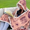 thumbnail image 6 of Best Daughter Ever Fleece Wearable Blanket Hoodie - Daughter Gift from Mom, Gifts for Daughter, Mother Daughter Gift - Gifts for Daughter for Christmas, Daughter Birthday Gifts Ideas, 6 of 6