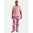 thumbnail image 2 of Lilo & Stitch Men's Valentine's Day Pajama Sleep Pants, Sizes S-2XL, 2 of 5