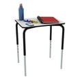 thumbnail image 4 of Learniture Adjustable Height Collaborative Student Desk Without Book Box - Gray Top w/Black Frame (Set of 2 Desks), 4 of 5