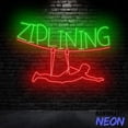 thumbnail image 4 of Handmadetneonsign Ziplining Neon Sign, Zipline Led Sign, Ziplining Neon Light, Sport Club Wall Art 91824, 4 of 5