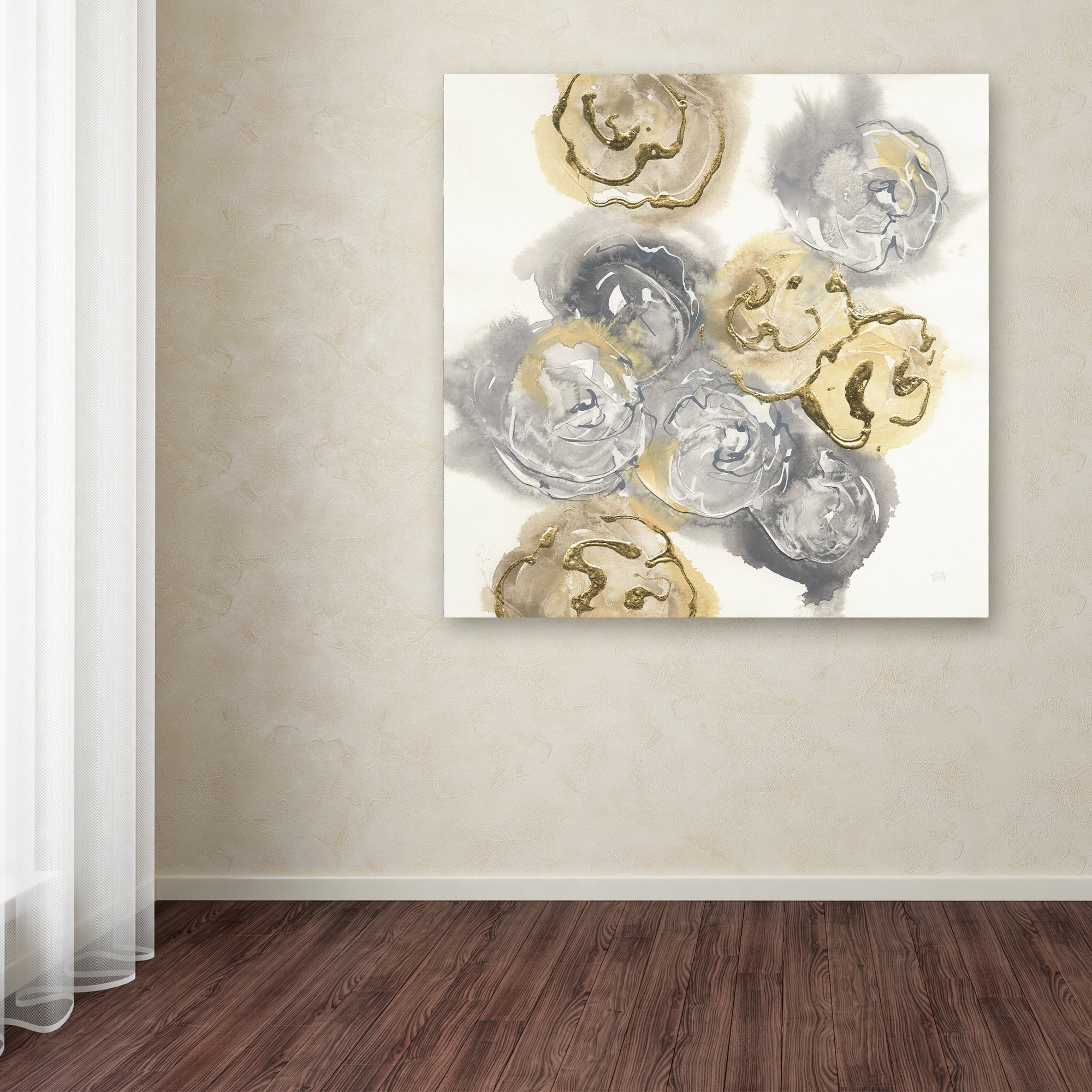 Trademark Fine Art 'Gold Edged Neutral I' Canvas Art by Chris Paschke