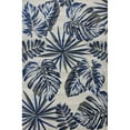thumbnail image 3 of HomeRoots 353642 3 ft. 3 in. x 4 ft. 11 in. Polypropylene Grey & Blue Area Rug, 3 of 6