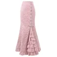 thumbnail image 1 of Falda de sirena Medieval renacentista Vintage para mujer, vestido victoriano gótico de fiesta de Carnaval de Halloween, vestido largo con volantes Bodycon Steampunk, 1 of 5