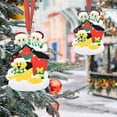 thumbnail image 4 of Adornos colgantes para árbol de Navidad, adorno para familia con mascotas, colgantes de Navidad, decoración artesanal, 4 of 5