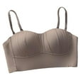 thumbnail image 2 of Qulqfy Beauty Back Women Bra Thin Straps Push Up Padded Bronze Demi Comfortable Bras T Shirt Bra S, 2 of 5