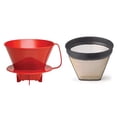 thumbnail image 1 of Cono para Preparar Café Fino Tetera Número 4 con Filtro Permanente de Malla Dorada, 1 of 3