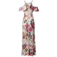 thumbnail image 2 of FashionOutfit Women's Beach Wedding Guest Floral Ruffle Sleeve Maxi Dress Made in USA, 2 of 3