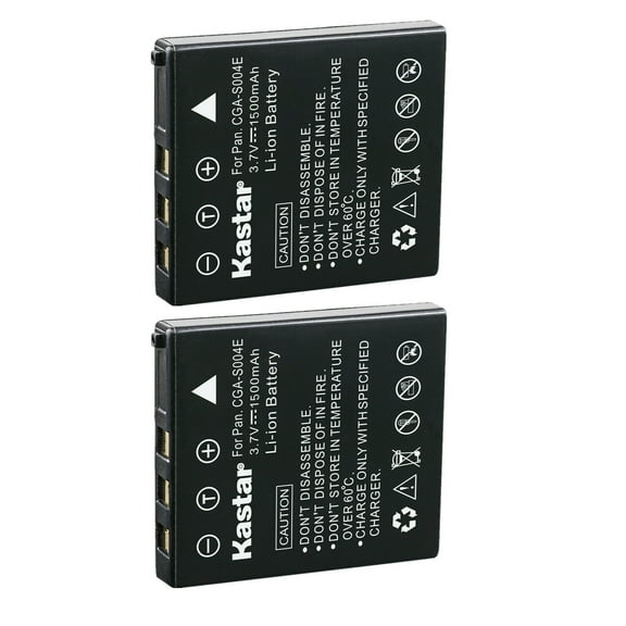 Kastar 2-Pack Battery Replacement for Panasonic DMW-BCB7, CGA-S004, CGA-S004A, CGA-S004A/1B, CGA-S004E/1B Battery, Panasonic DE-992, DE-992a Charger, Panasonic Lumix DMC-FX2, Lumix DMC-FX7 Camera
