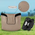 thumbnail image 6 of Haosy Mojave Tan Golf Mallet Putter Cover Strong Magnetic Leather Golf Club Headcover Closure, 6 of 7