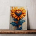thumbnail image 5 of Sunflower Flower Canvas Wall Art 8x12 inches - Classic Sunflower Flower Watercolor Floral Canvas Wall Art for Farmhouse Living Room, 5 of 5