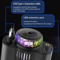 thumbnail image 4 of Multifunction Car Phone Charger 3-in-1 Super Fast Charging Cigarette Lighter Adapter with Aromatherapy Diffuser & LED Starry Sky Light, 4 of 8