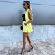 thumbnail image 1 of 2 uds. Conjunto de traje de chaqueta para mujer, chaqueta, Top + Pantalones cortos, pantalones calientes, traje de trabajo de oficina para mujer, 1 of 2