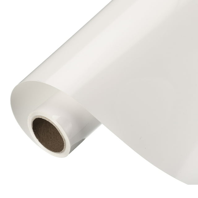 Uxcell White Heat Transfer Vinyl, 12 Inch x 8ft Vinyl Roll