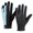 Blue, variant on Men Ice Silk Cool Outdoor Gloves Breathable Full Finger for Cycling Hiking