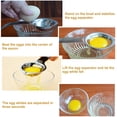 thumbnail image 1 of pitrice Egg Separator Stainless Steel White Yolk Filter Egg Sieve Extractor Kitchen Gadget Cooking Tool, 1 of 8