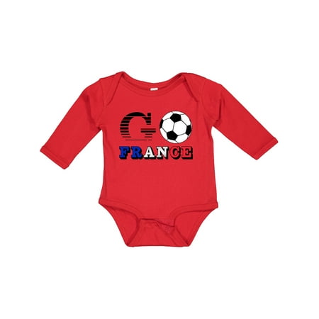 

Inktastic Go France- Soccer Football Gift Baby Boy or Baby Girl Long Sleeve Bodysuit