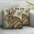thumbnail image 3 of Shangniulu Vintage Easter Pillow Covers Easter Decorations for Home Bunny Truck Hello Pillows Easter Decorative Throw Pillows Spring Easter Farmhouse Decor White, 3 of 5